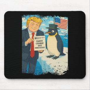 Trump Imposes Tariff Penguin Anime Politics Meme D Mouse Pad