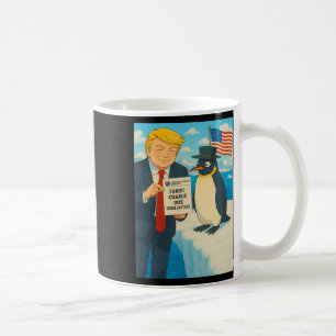Trump Imposing Tariff On Penguin Anime Politics Me Coffee Mug