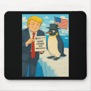Trump Imposing Tariff On Penguin Anime Politics Me Mouse Pad