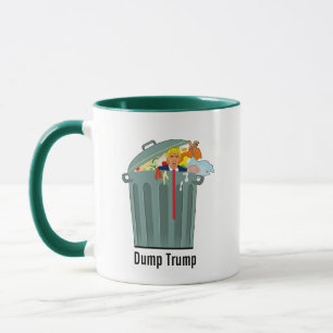 Trump in Garbage Can Dump Trump Mug