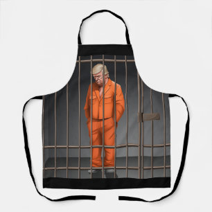 Trump in Jail All-Over Print Apron, Medium  Apron