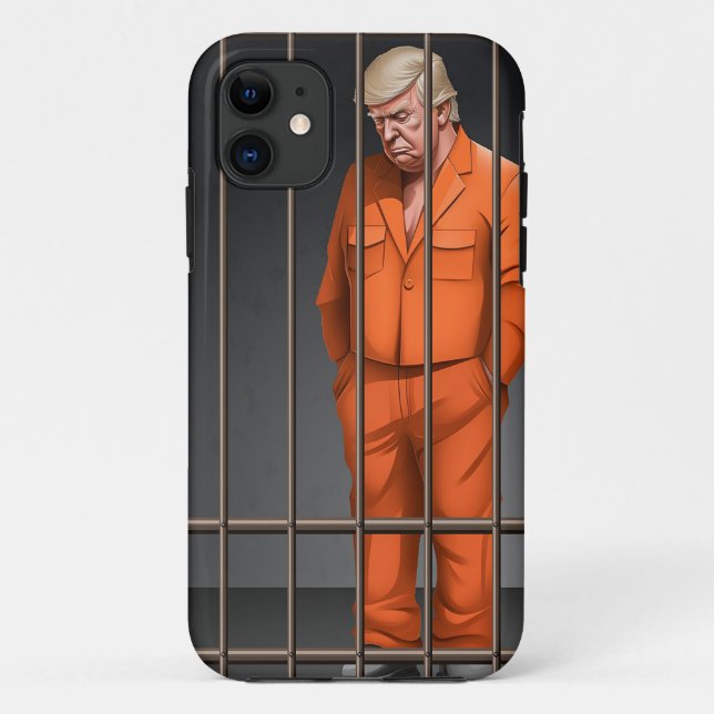 Trump in Jail Case-Mate Phone Case, Apple iPhone 1 Case (Back)