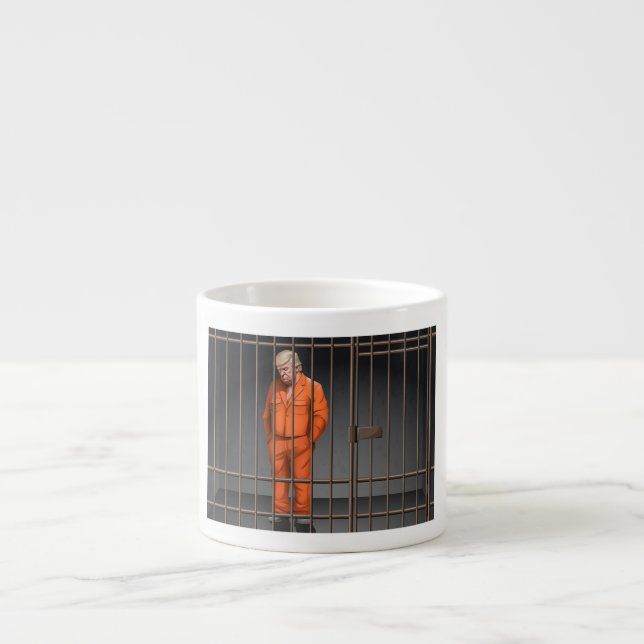 Trump in Jail Espresso Mug  (Front)