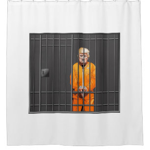Trump in Jail Shower Curtain