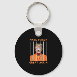 Trump In Prison  Key Ring
