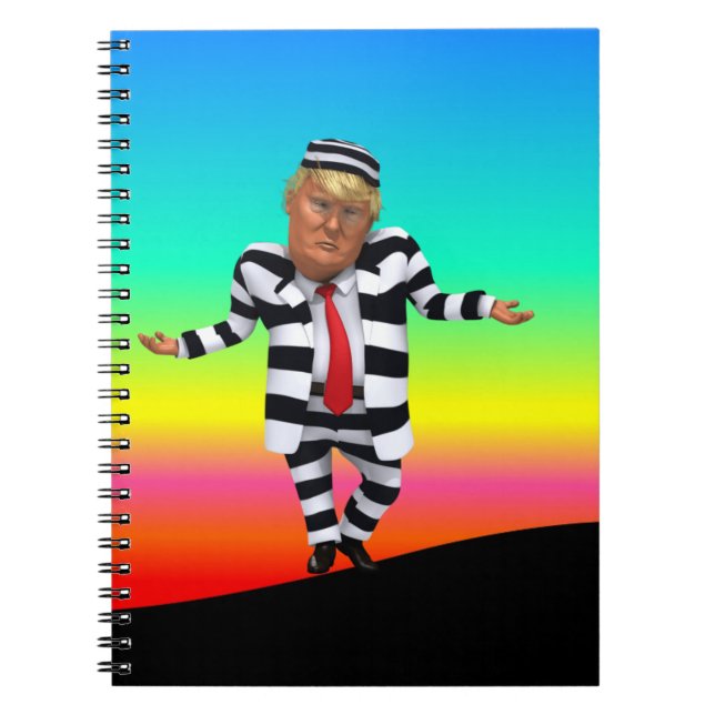 Trump in Prison Wear Notebook (Front)