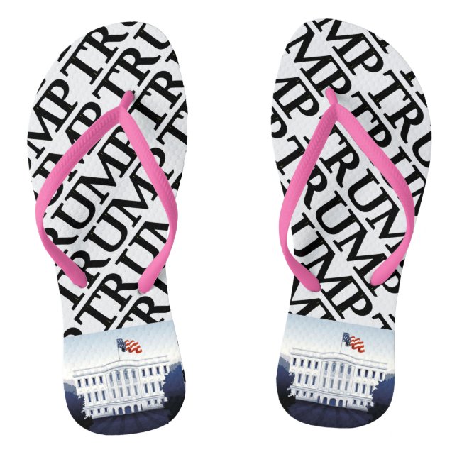 Trump in the White House Thongs (Footbed)