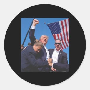 Trump Ination Attempt Classic Round Sticker