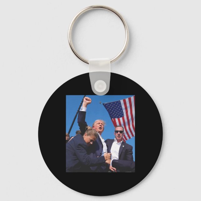 Trump Ination Attempt  Key Ring (Front)