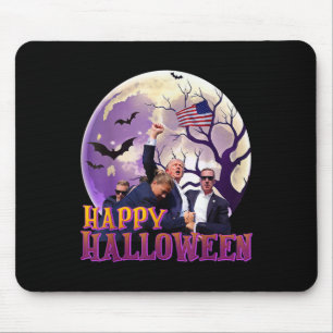 Trump Ination Attempt Photo Happy Halloween Trump Mouse Pad