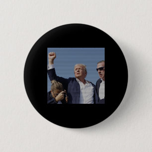 Trump Ination Attempt - Trump's Rally Pennsylvania 6 Cm Round Badge