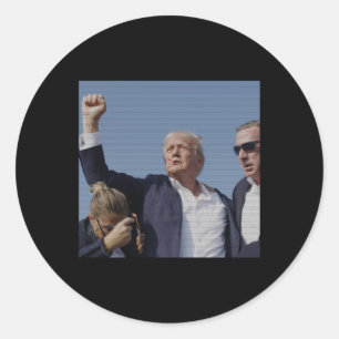 Trump Ination Attempt - Trump's Rally Pennsylvania Classic Round Sticker