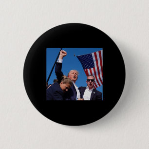 Trump Ination Attempt Victory 6 Cm Round Badge