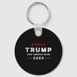 Trump Ination Attempt You Missed Twice 2 Sided  Key Ring
