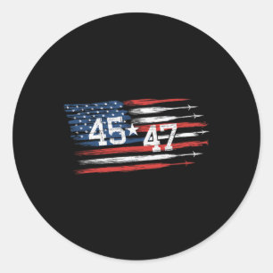 Trump Inauguration 45 47 Election Classic Round Sticker