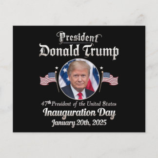 Trump Inauguration Day 2025 47th USA President Flyer