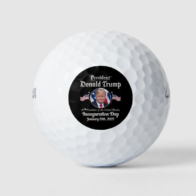 Trump Inauguration Day 2025 47th USA President Golf Balls (Front)
