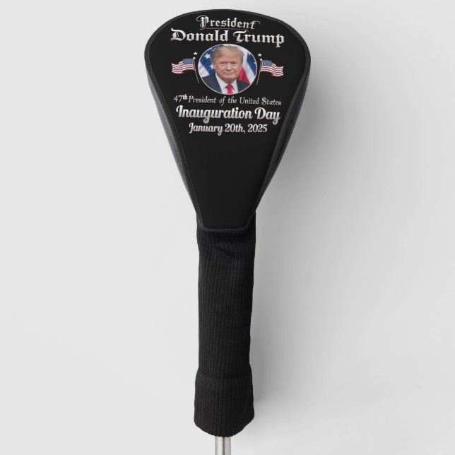 Trump Inauguration Day 2025 47th USA President Golf Head Cover (Front)