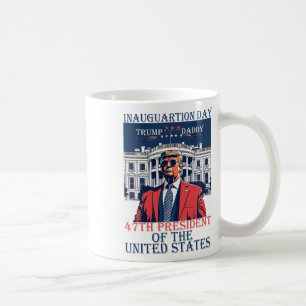 Trump Inauguration Day 2025 47th Usa President Whi Coffee Mug
