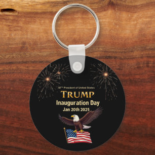 Trump Inauguration Day 2025 President Cutomizable Key Ring