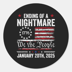 Trump Inauguration Day 2025 President Donald Trump Classic Round Sticker
