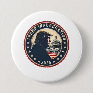 Trump Inauguration Day 2025 Proud Maga  7.5 Cm Round Badge