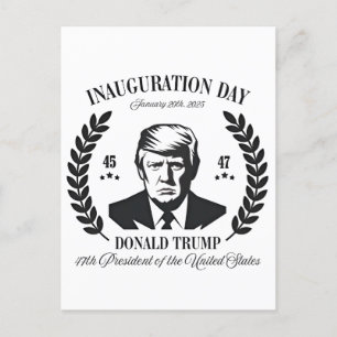Trump Inauguration Day 2025 Proud Maga  Holiday Postcard