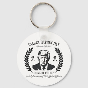 Trump Inauguration Day 2025 Proud Maga Key Ring