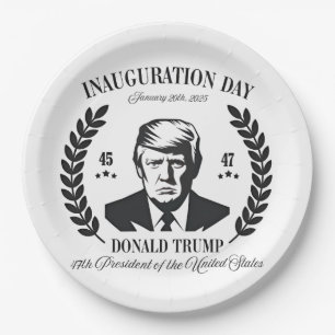 Trump Inauguration Day 2025 Proud Maga Paper Plate