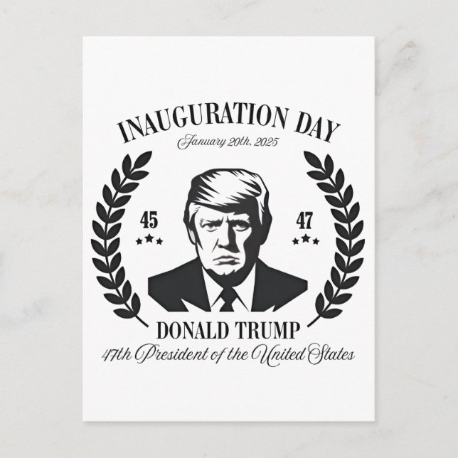 Trump Inauguration Day 2025 Proud Maga  Postcard (Front)