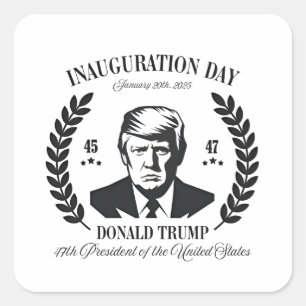 Trump Inauguration Day 2025 Proud Maga  Square Sticker