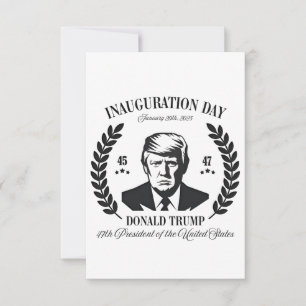 Trump Inauguration Day 2025 Proud Maga Thank You Card