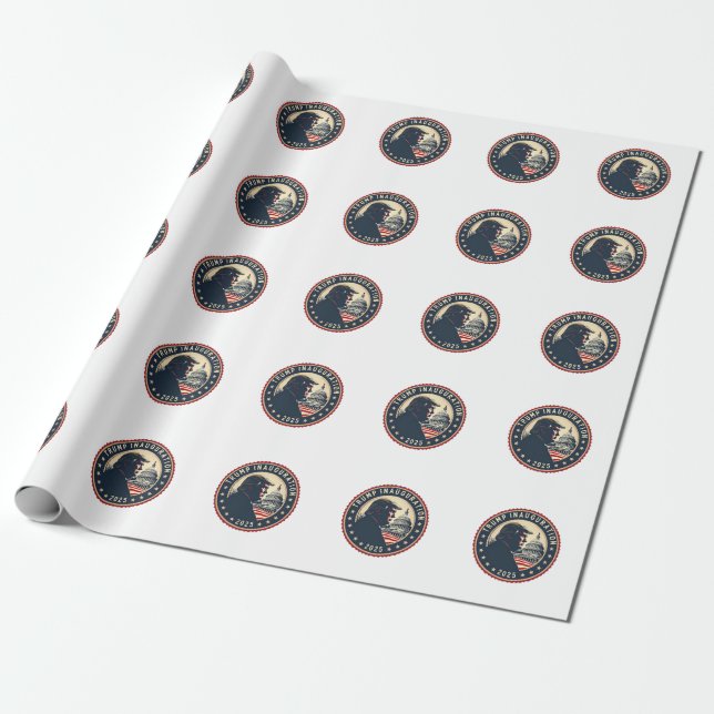 Trump Inauguration Day 2025 Proud Maga  Wrapping Paper (Unrolled)