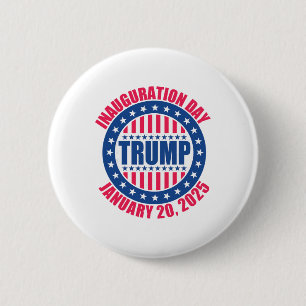 Trump Inauguration Day 2025 Usa Patriotic January 6 Cm Round Badge