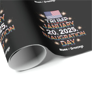 Trump Inauguration Day January 20, 2025  Wrapping Paper