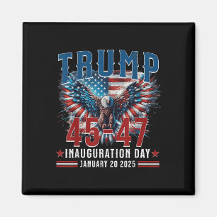 Trump Inauguration Day , Uni-adults, Black, Small, Magnet