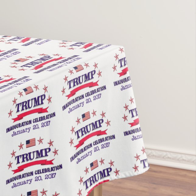 Trump Inauguration Tablecloth (In Situ)
