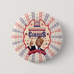 Trump Is A Clown - Vintage Circus Poster 6 Cm Round Badge