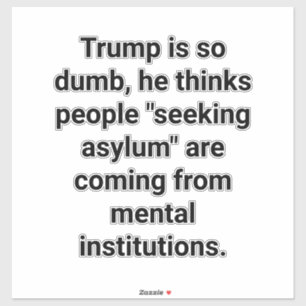 Trump is an asylum dummy Jeff Hankamer Artjunkhaus