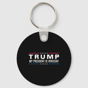 Trump Is Innocent Take America Back Again 2024  Key Ring