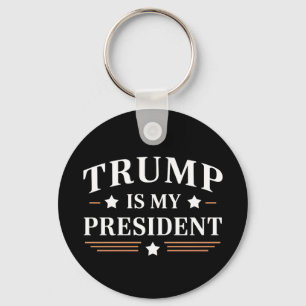 Trump Is My President 47th US Vintage Key Ring