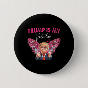 Trump Is My Valentine Angel Trump Valentine Women 6 Cm Round Badge