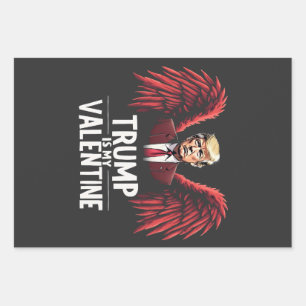 Trump is my Valentine Inauguration Day Maga  Wrapping Paper Sheet