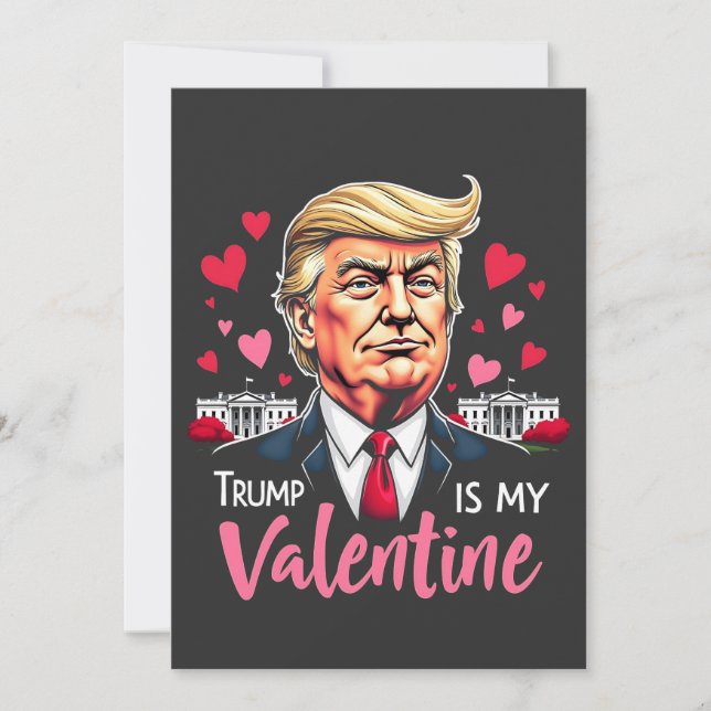 Trump is My Valentine Inauguration Day President   Save The Date (Front)