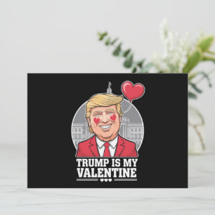 Trump is My Valentine Retro Valentines Day  Invitation
