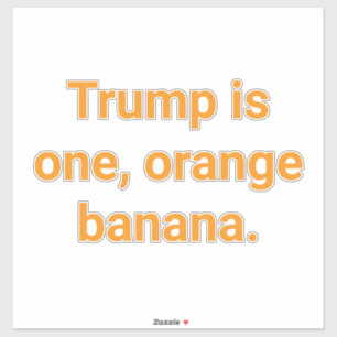 Trump is one orange banana Hankamer Artjunkhaus Ew