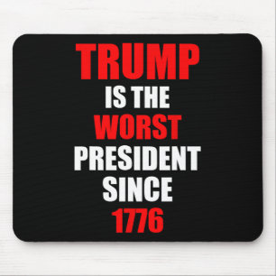 Trump Is The Worst President Since 1776 Mouse Pad