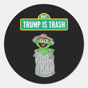 Trump is Trash Classic Round Sticker