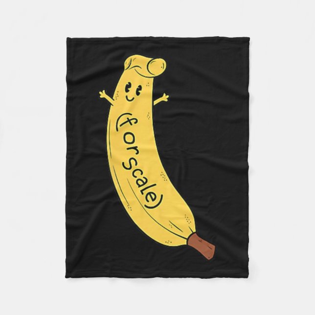 Trump It's Banana (for Scale) Funny 1  Fleece Blanket (Front)