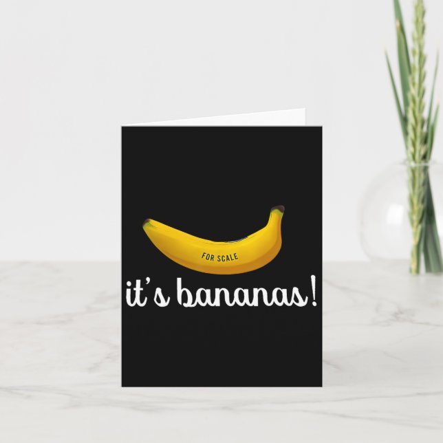Trump It's Banana (for Scale) Funny  Card (Front)